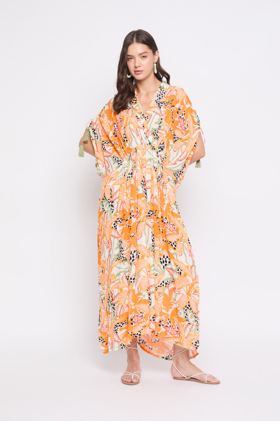 orange maxi dress formal