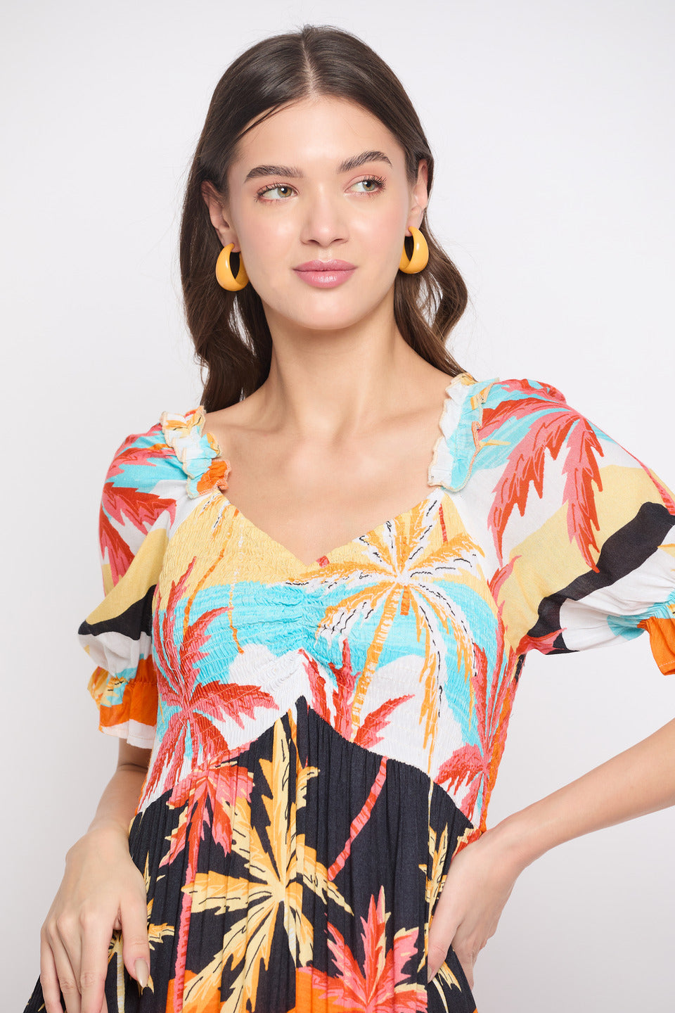 maxi dress with sleeves