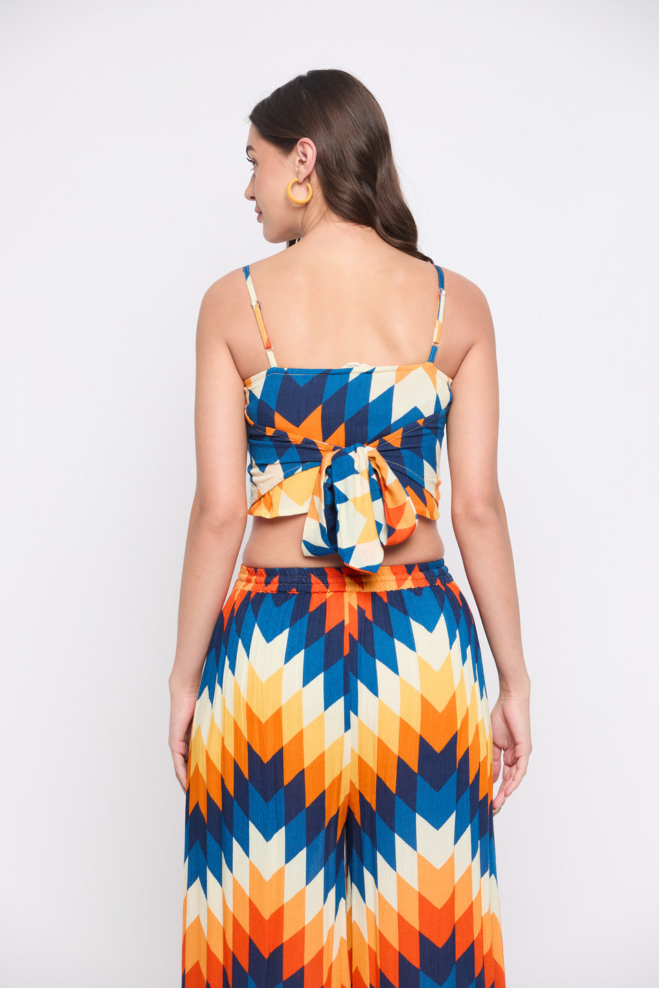 Abstract Print Rayon Crepe Top for Women