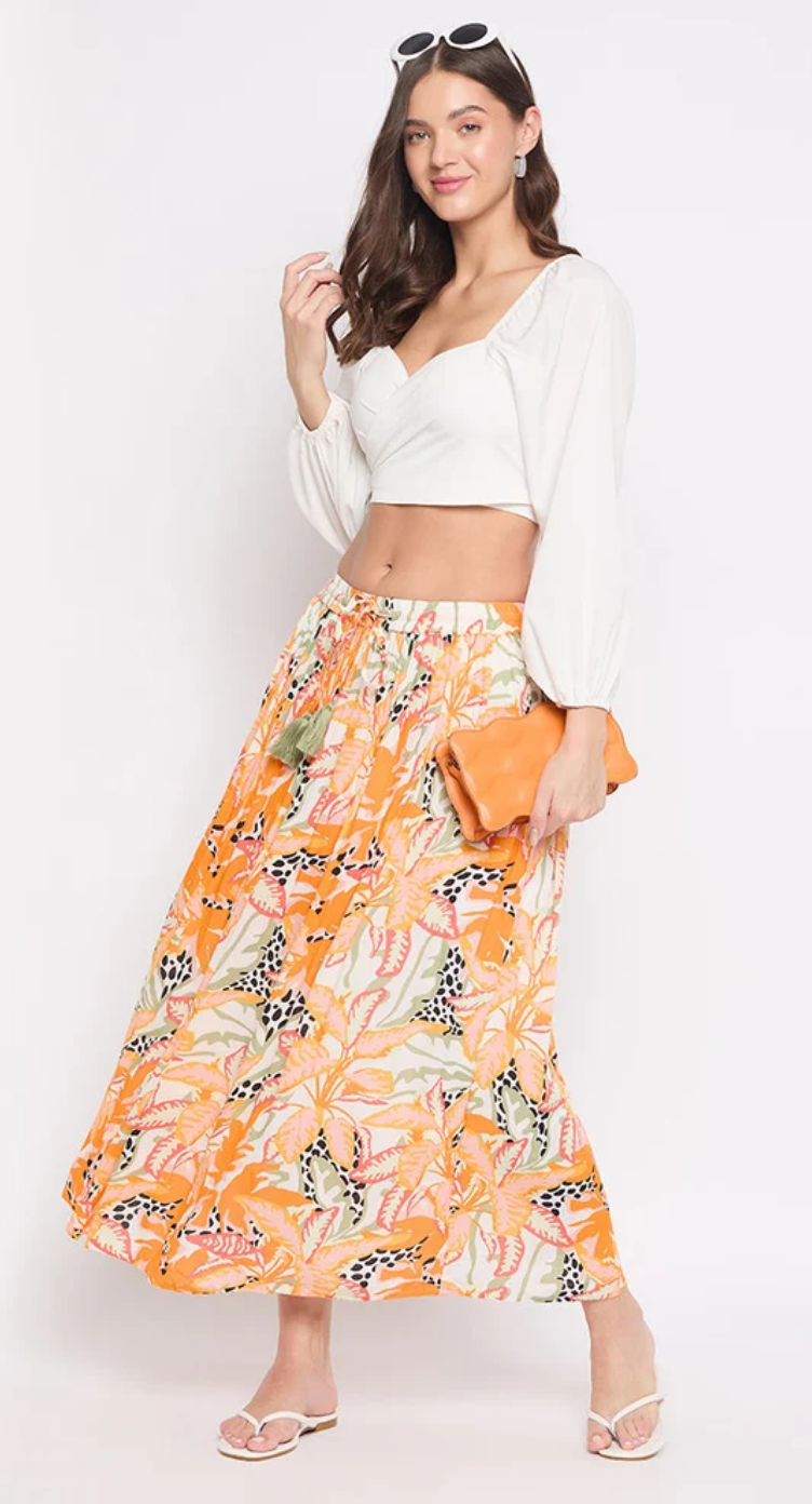 Multicolor Animal & Rayon Skirt for Women S-XL | GypsieBlu