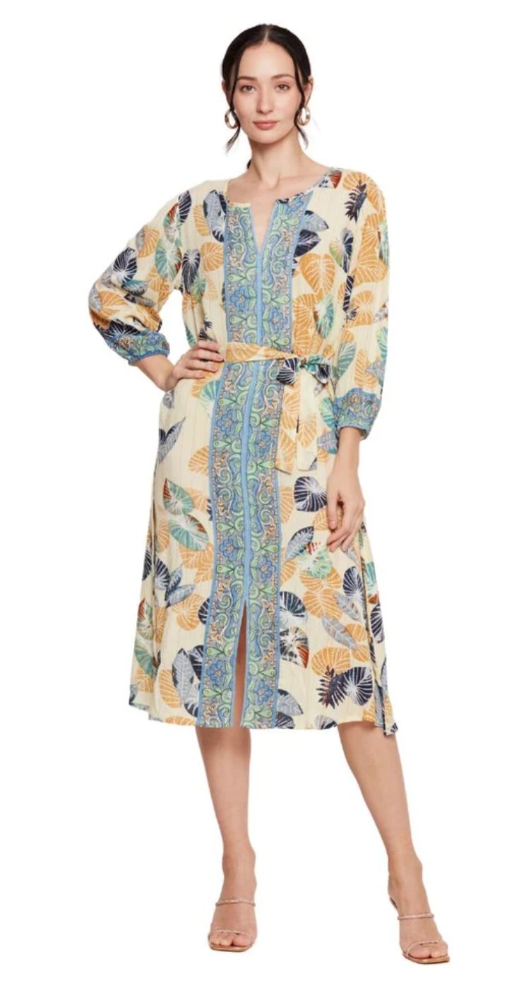 Multicolor Leaf Cotton Dress for Women S-XL | GypsieBlu