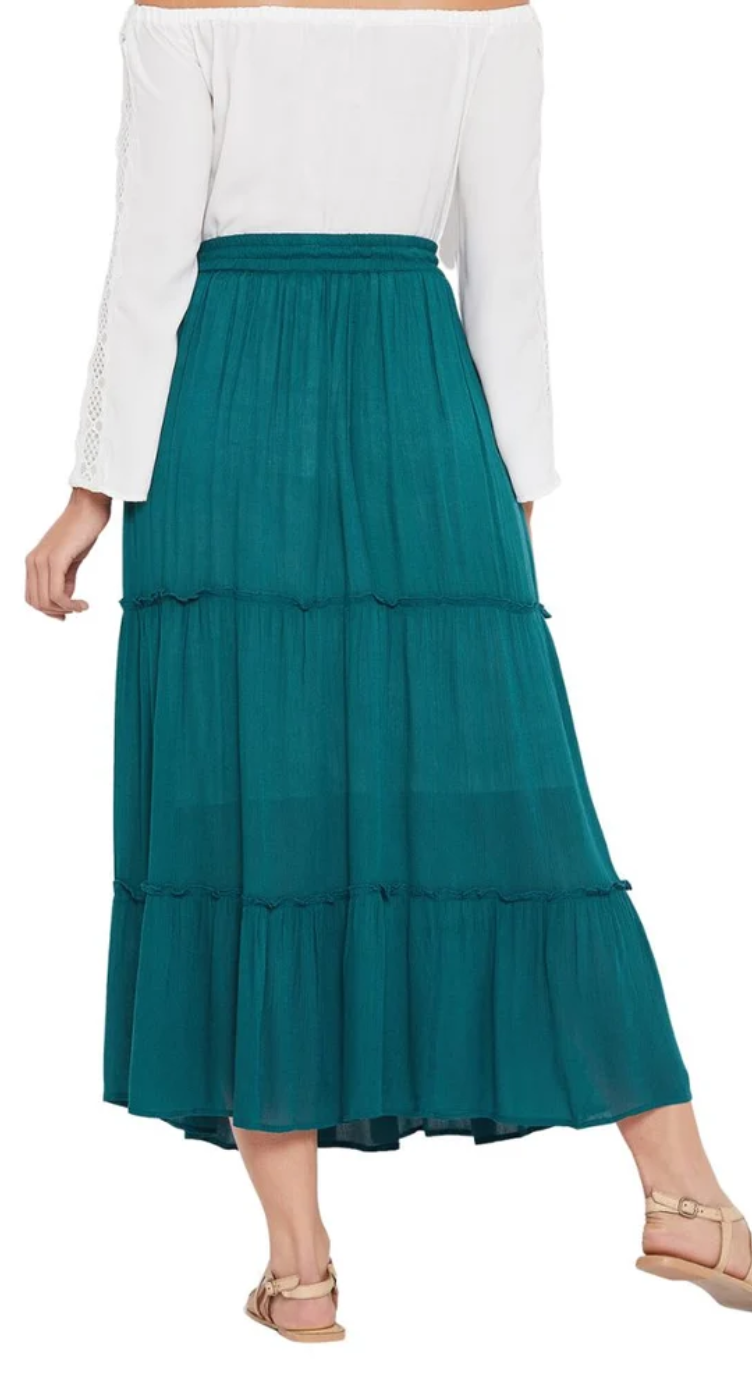 Bottlegreen Rayon Skirt for Women S-XL | GypsieBlu