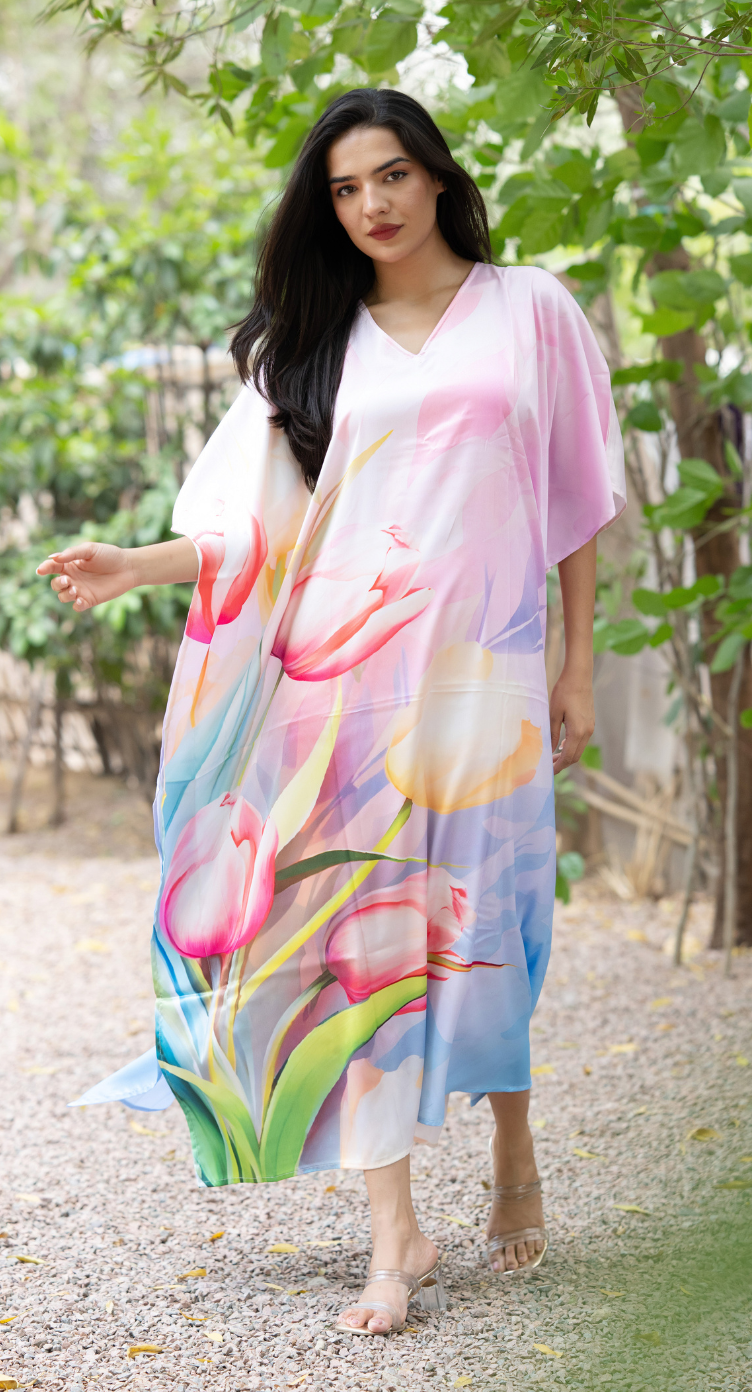 pink kaftan dress Lavender Plus Size Caftan for Women Color:Blue&White retrofete Samara Dress in or evening events BF25-20