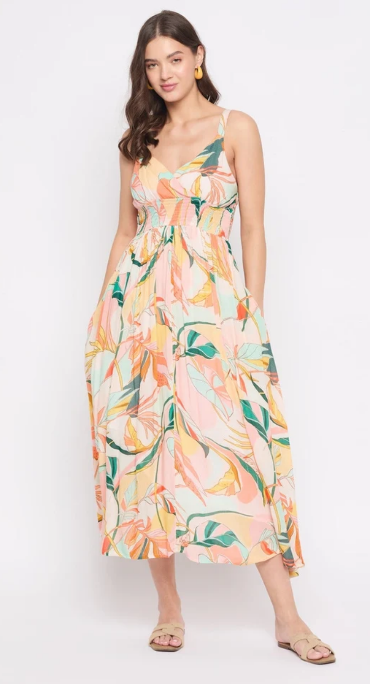 Multicolor Floral Rayon Maxi Dress for Women S-XL | GypsieBlu