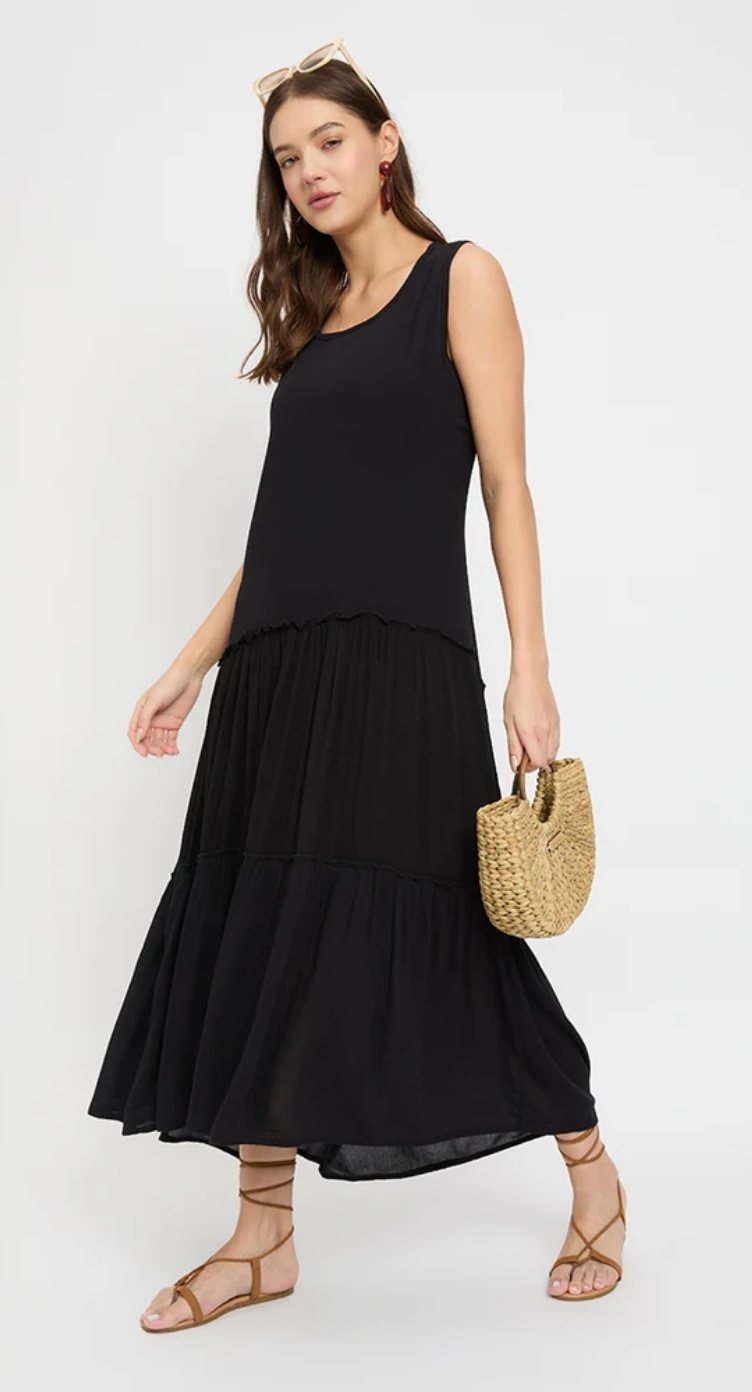 Black Rayon Dress for Women S-XL | GypsieBlu
