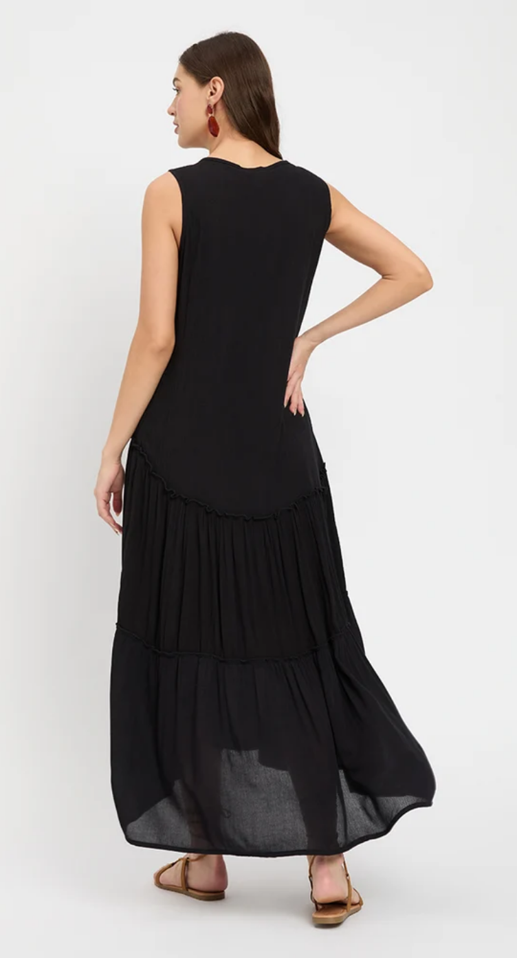 Black Rayon Dress for Women S-XL | GypsieBlu