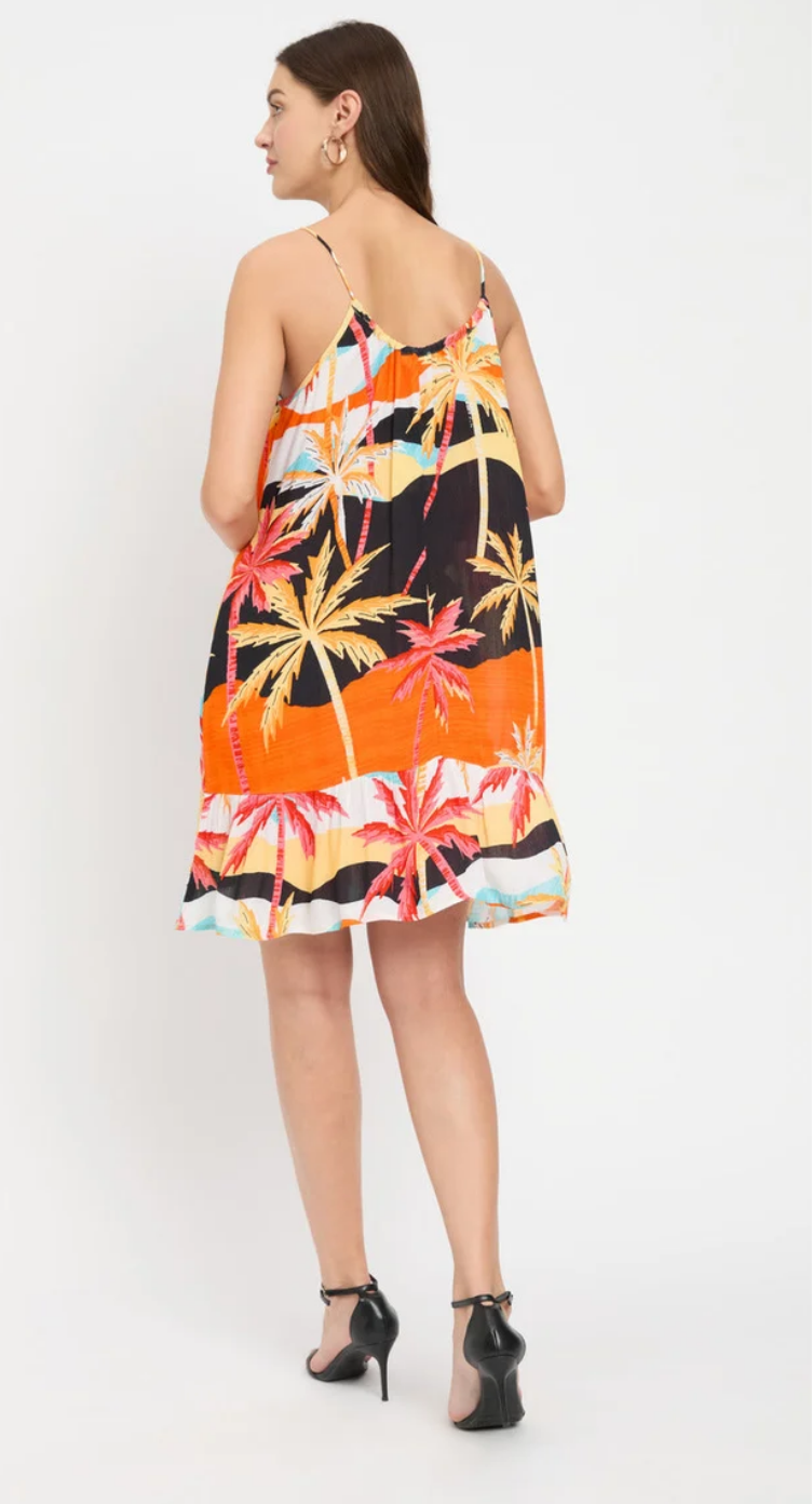 Multicolor Beach Theme Rayon Dress for Women S-XL | GypsieBlu