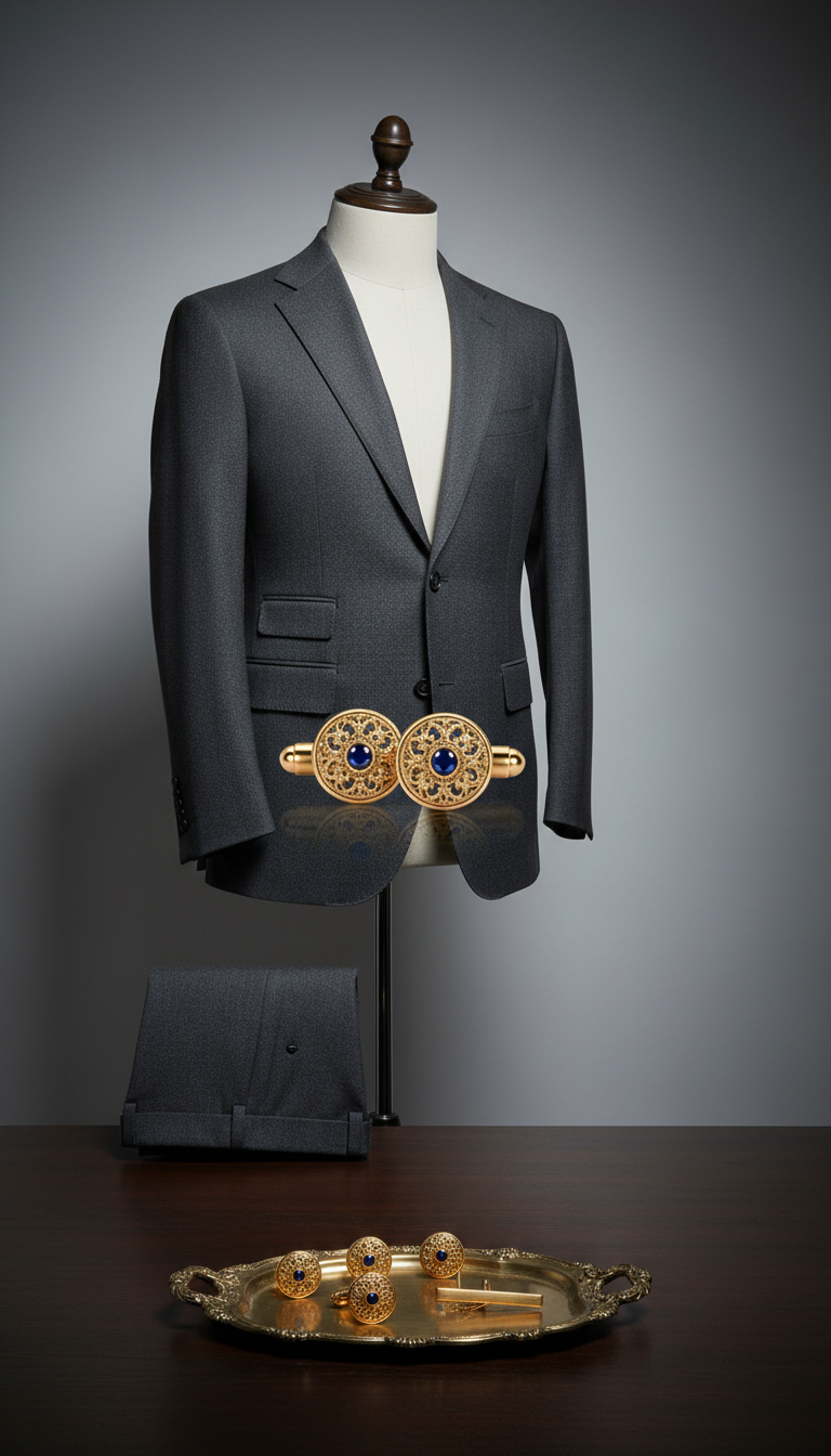 Antique Gold Cufflinks Set