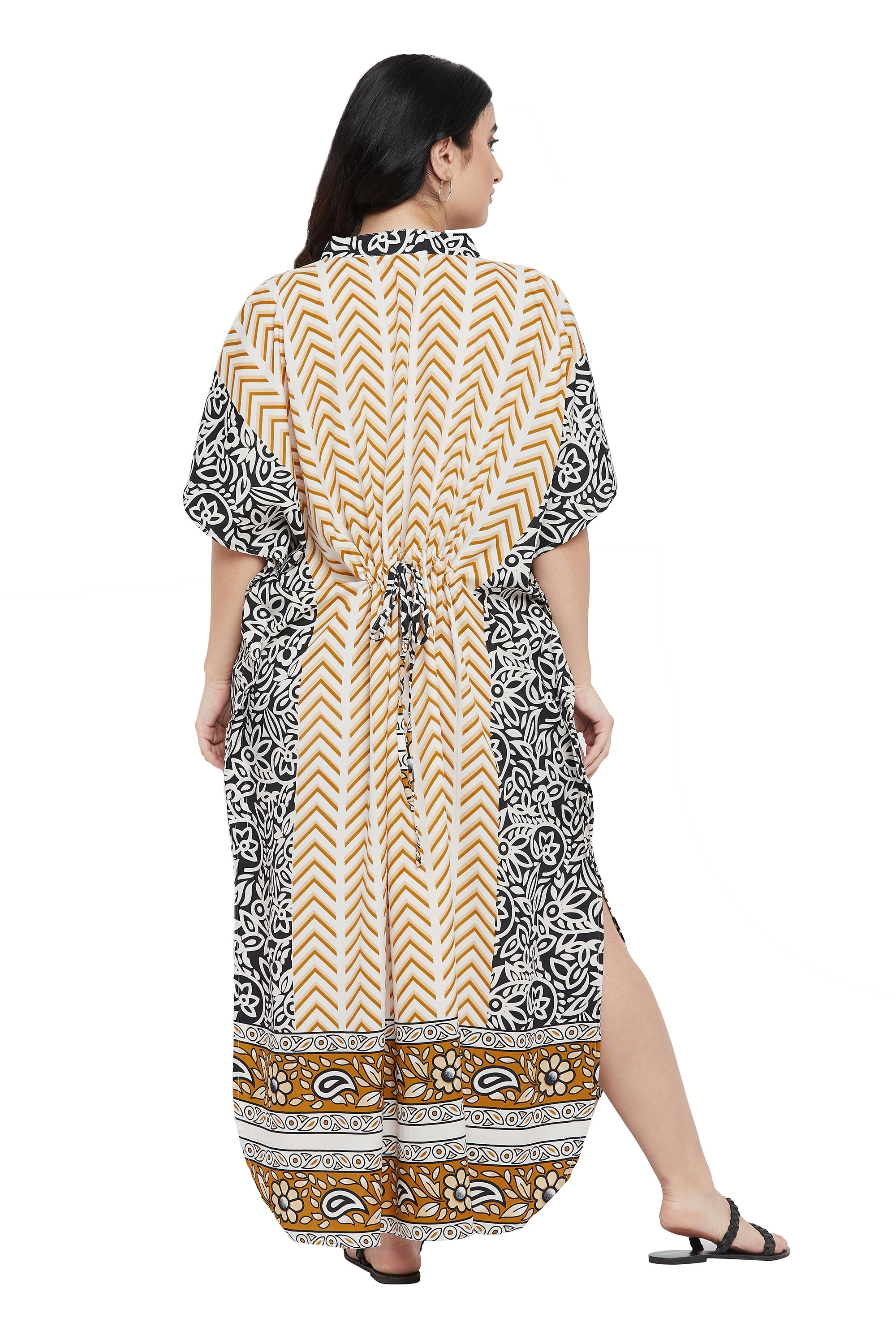 Gypsie Blu Women Flowy Plus Size Polyester Kaftan