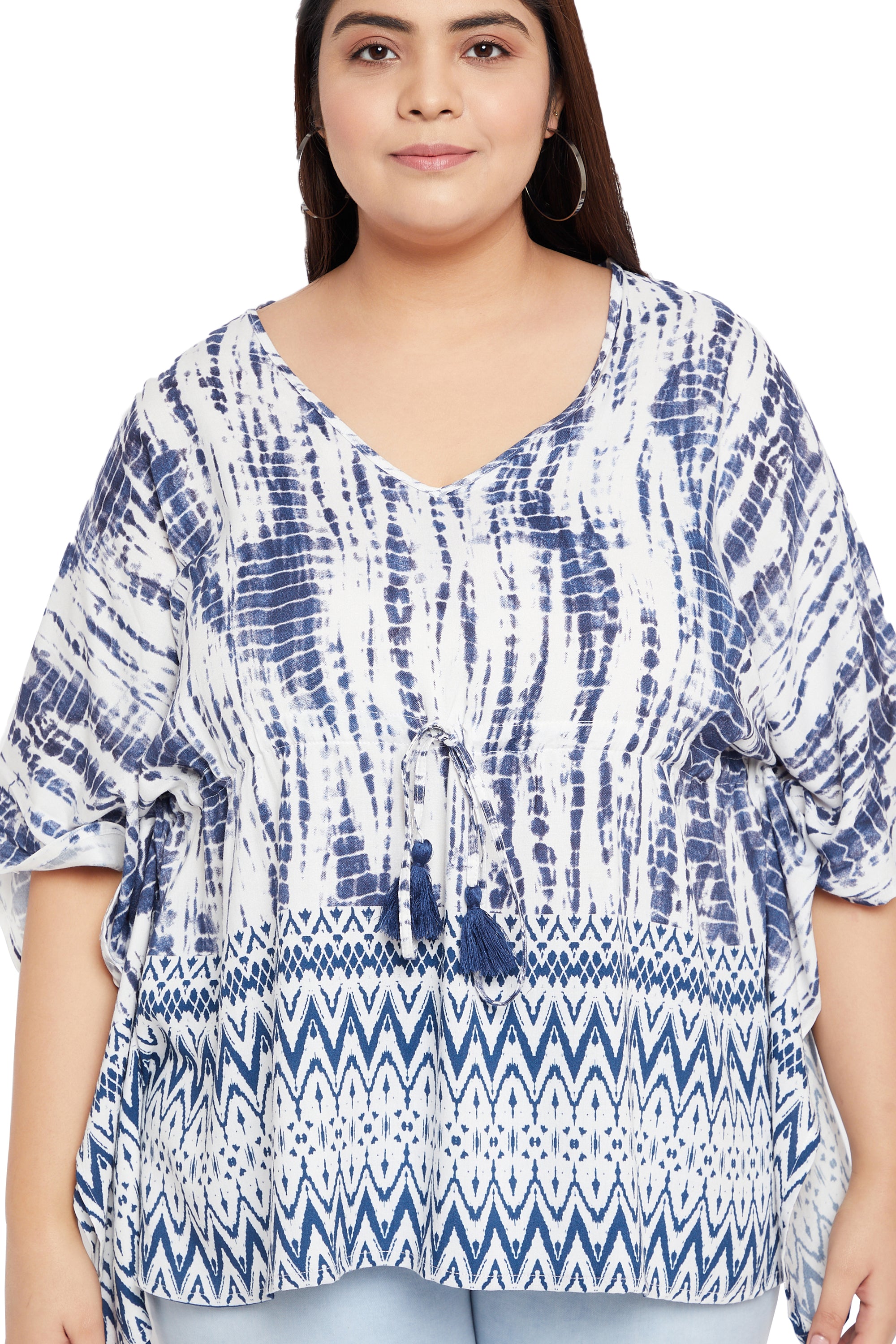 Gypsie Blu Tie Die Tunic Tops for Women