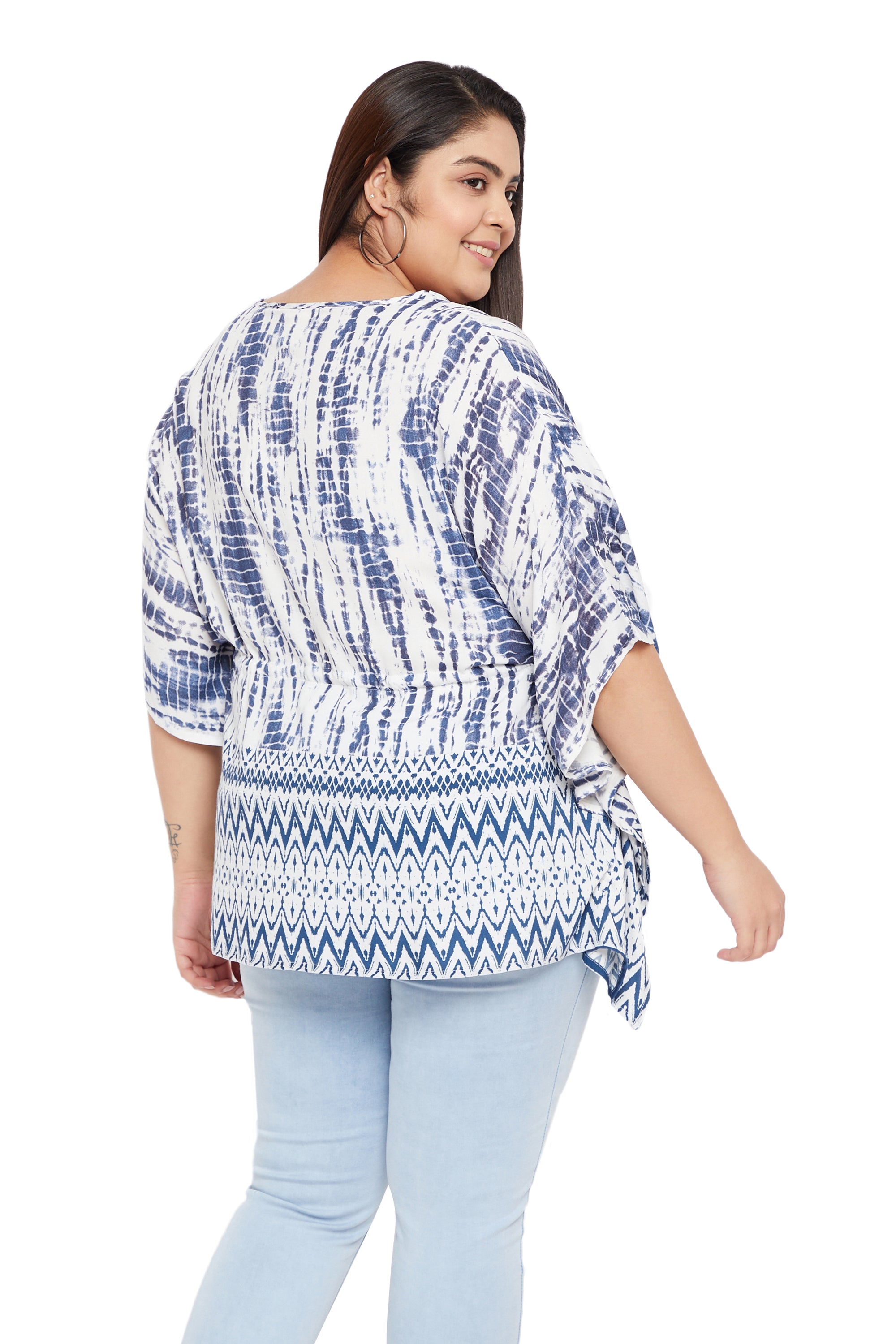 Gypsie Blu Tie Die Tunic Tops for Women