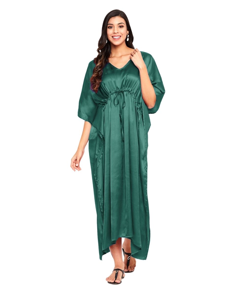 kimono V-Neck sleeve maxi dress