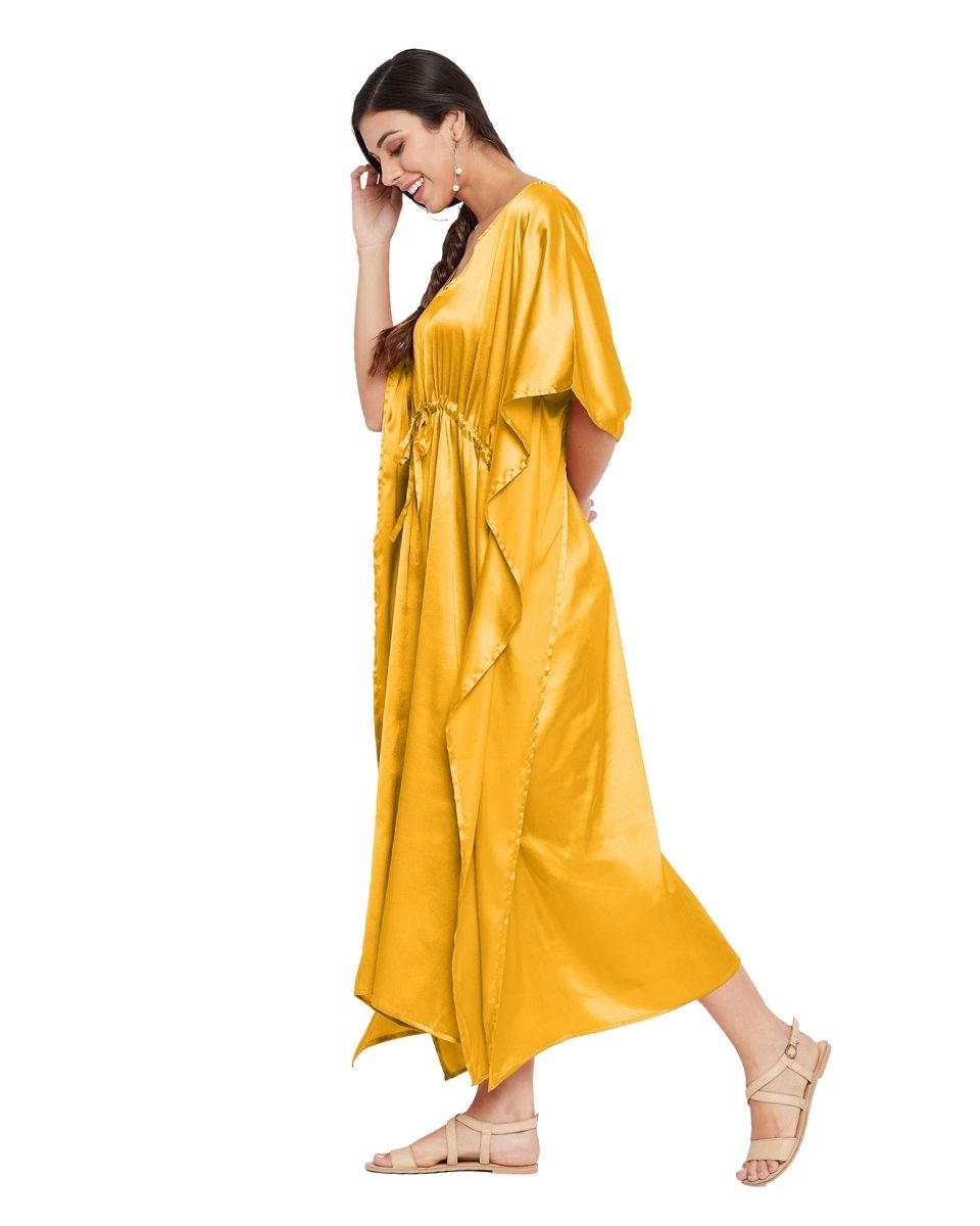 Satin Maxi Kaftan