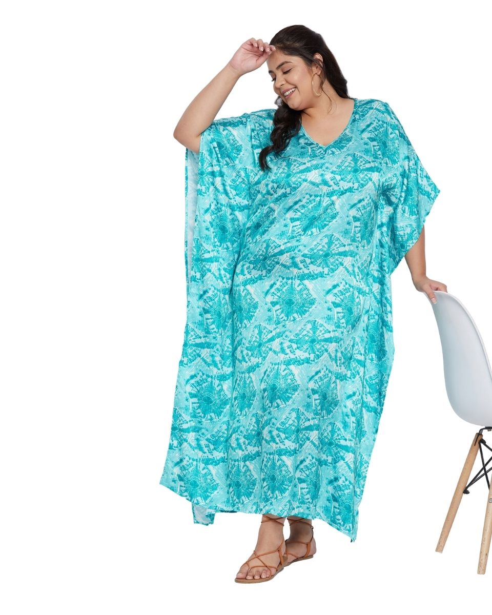 Beach satin kaftan for woman