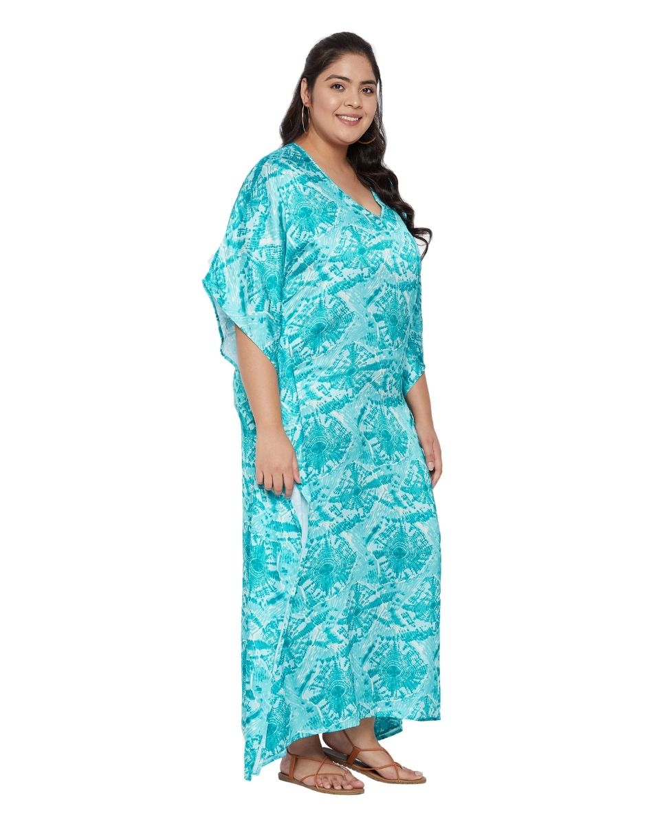 Satin kaftan for woman
