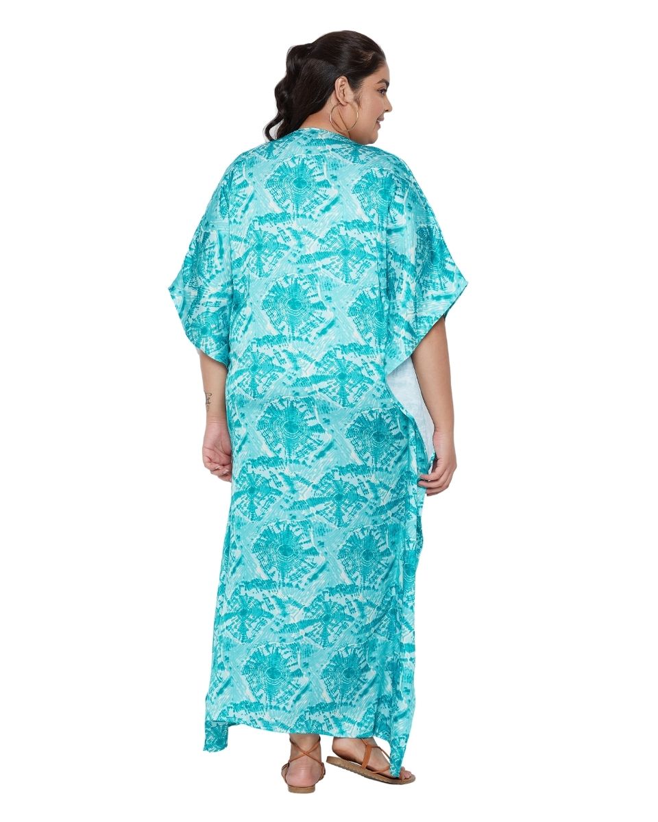 Designer satin kaftan for woman