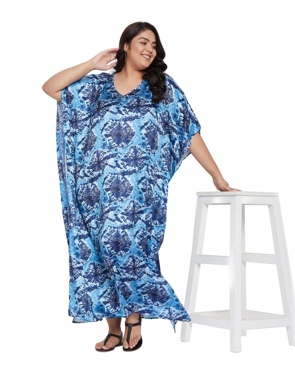 Beach satin kaftan for woman