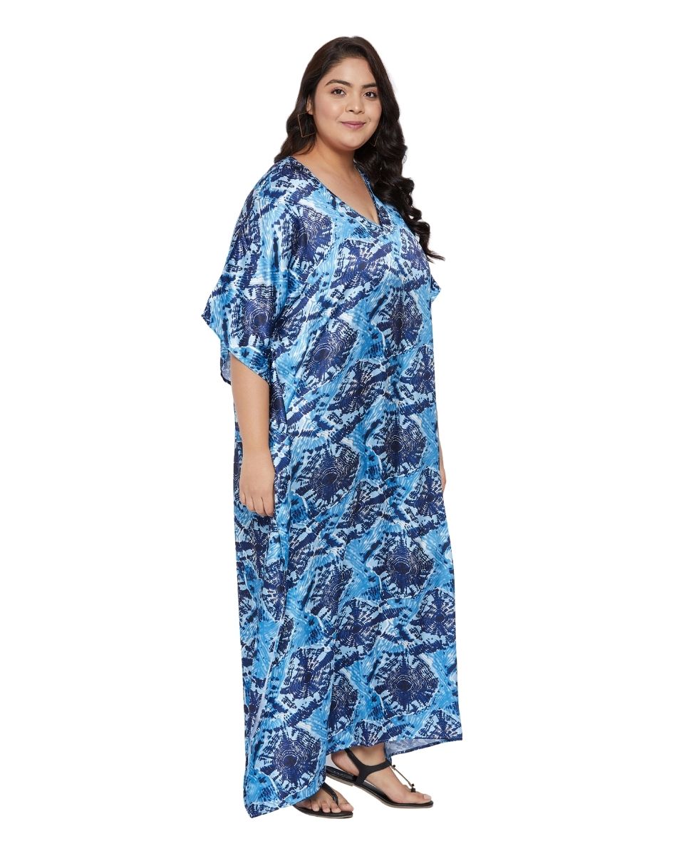 Satin kaftan for woman