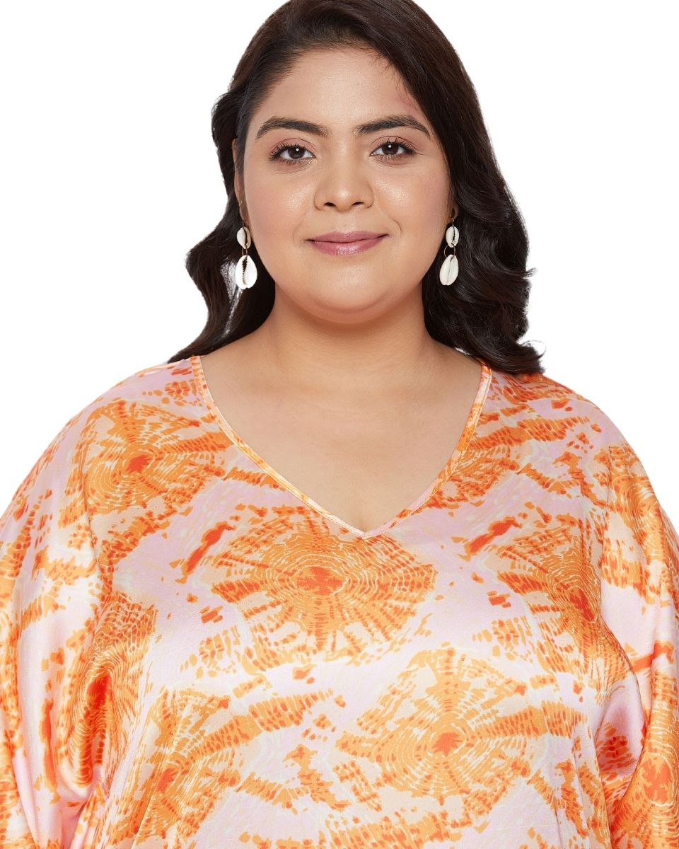 Plus size Satin Kaftan for woman