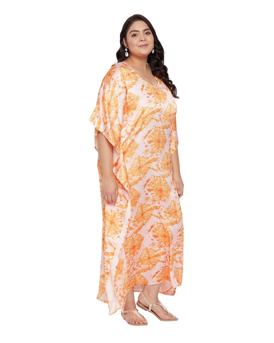 Designer Satin kaftan for woman