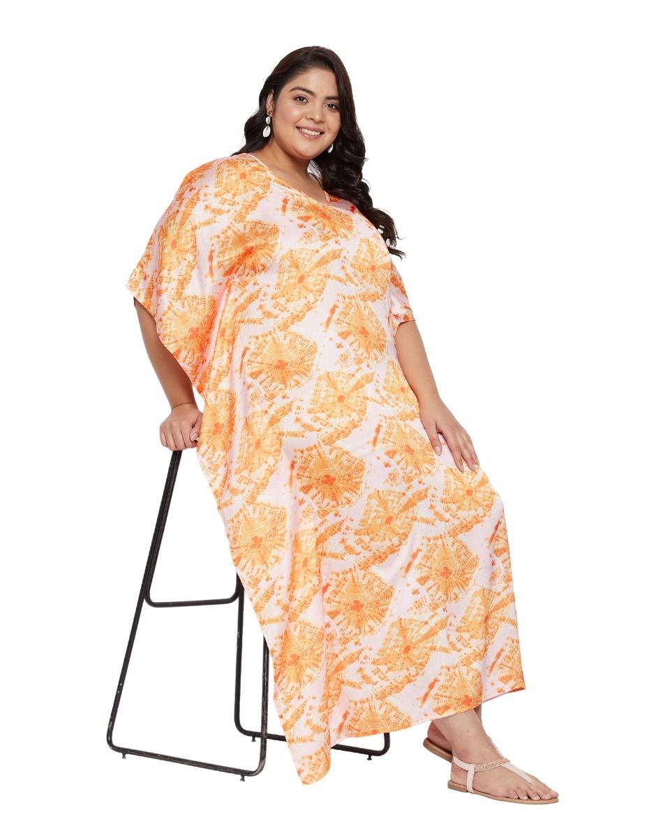 Beach Satin kaftan for woman