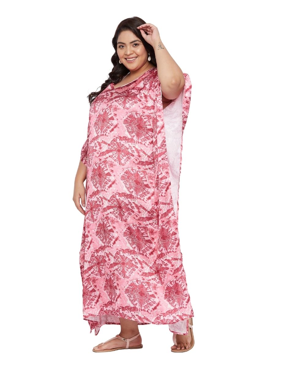 Designer Satin kaftan dress