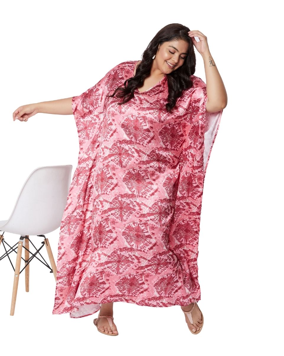 Plus size Satin caftan for woman