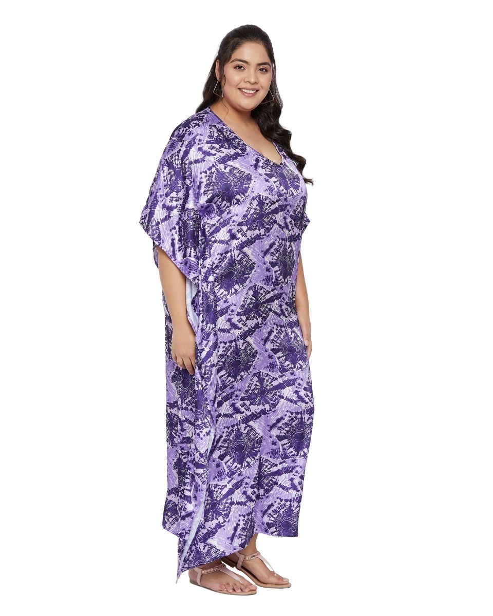 Beach satin caftan for woman