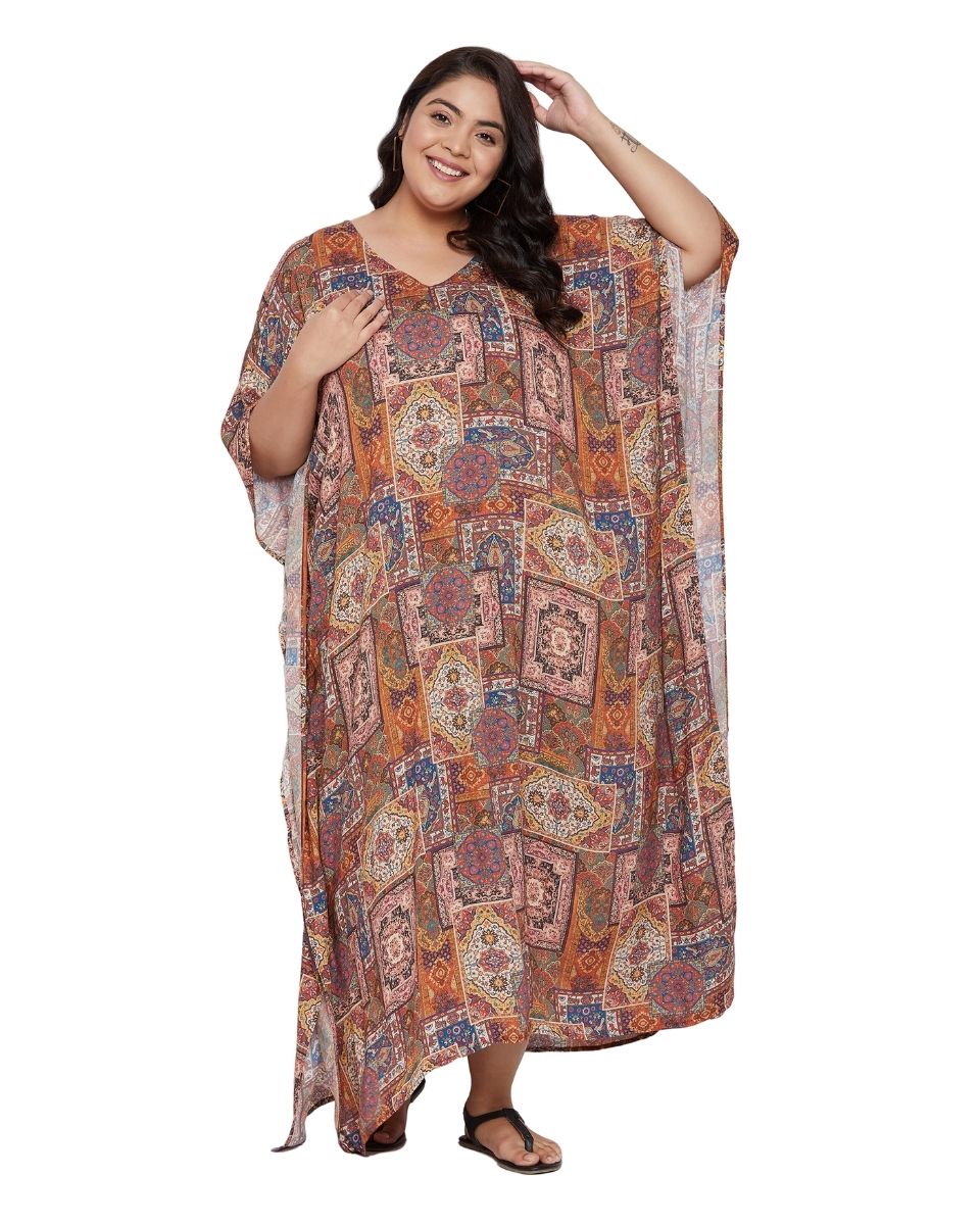 Beach Satin caftan dress