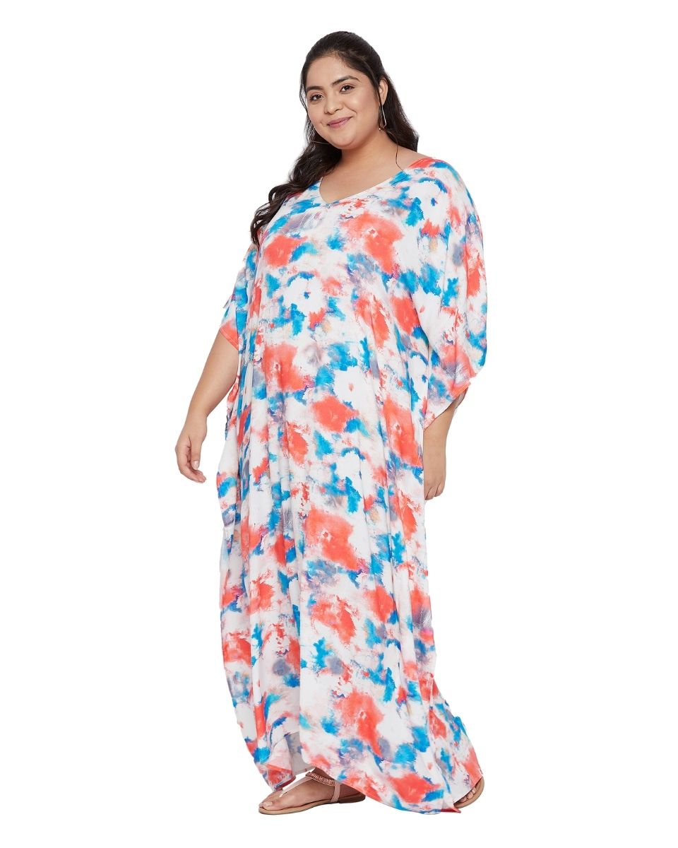 Satin Kaftan Long dress