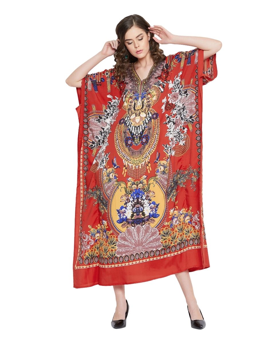 Bloom red kaftan shirt dress main image 0