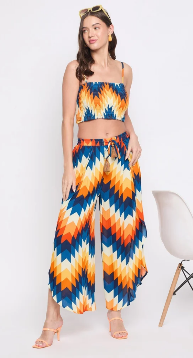 Multicolor Digital Print Rayon Bottom Pants for Women S-XL | GypsieBlu