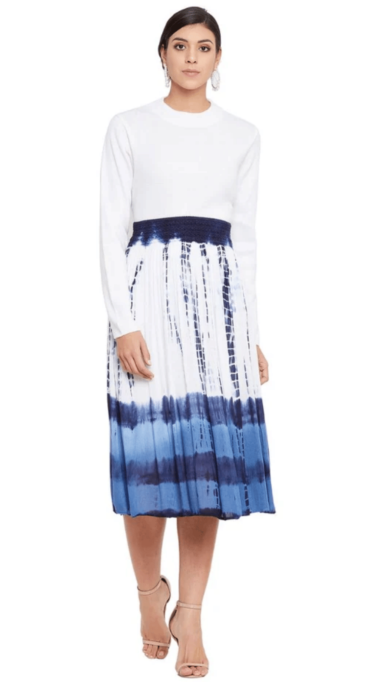Blue Dye Rayon Skirt for Women S-XL | GypsieBlu