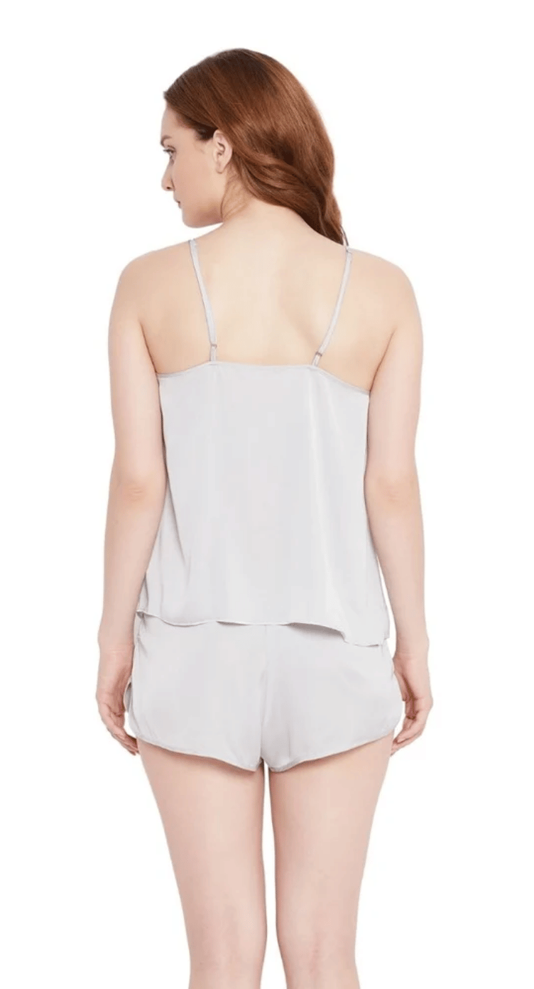 Gray Satin Shorts for Women S-XL | GypsieBlu
