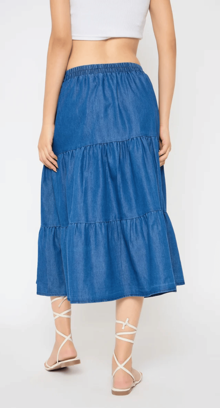 Blue Denim Skirt for Women S-XL | GypsieBlu