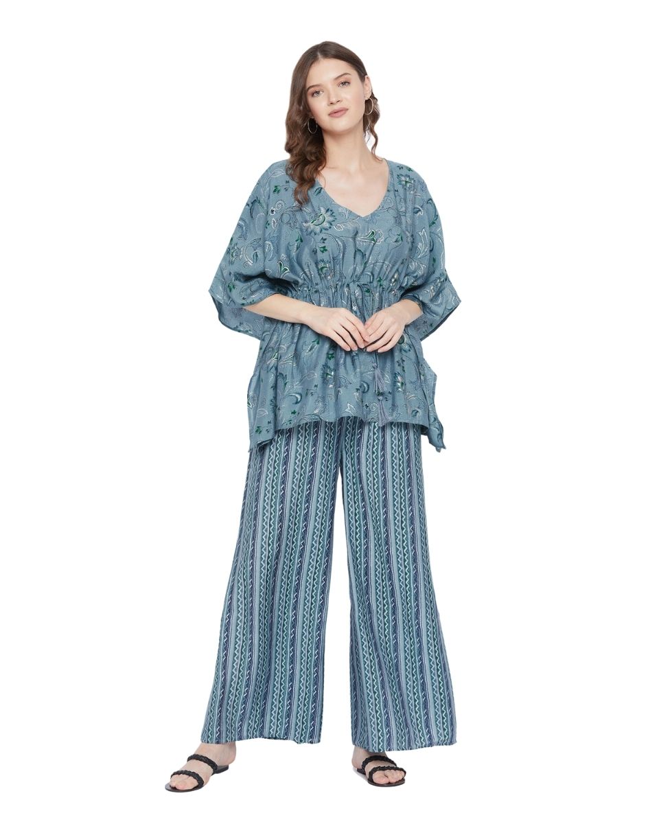 Blue Kaftan Co-ord Set