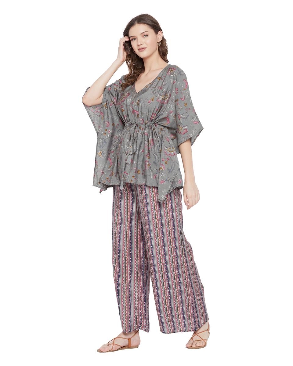 Stylish Gray Kaftan Attire