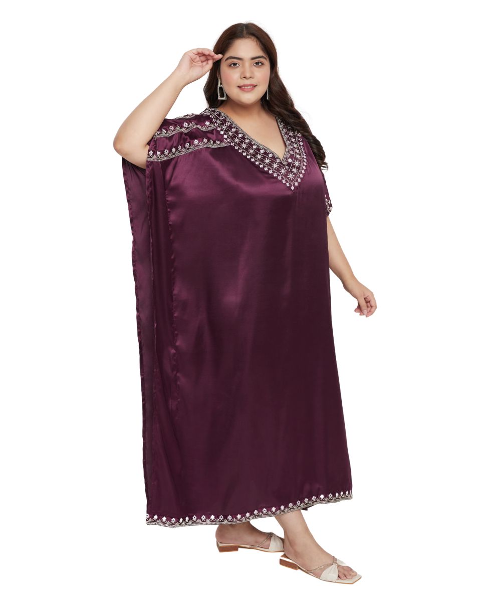 Elegant satin lace robe