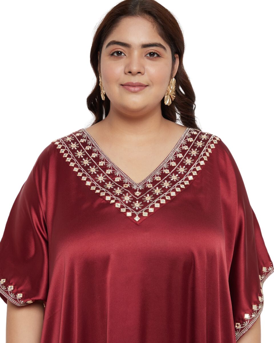 Elegant Lace Women's Kaftan