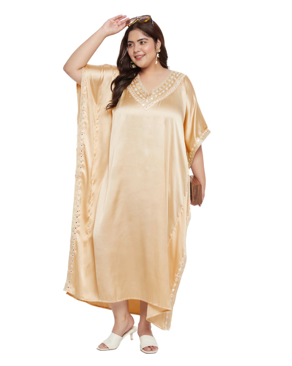 Stylish Satin Kaftan Dress