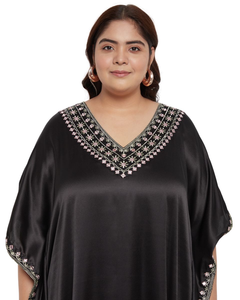 Elegant Lace Black Gown For Women