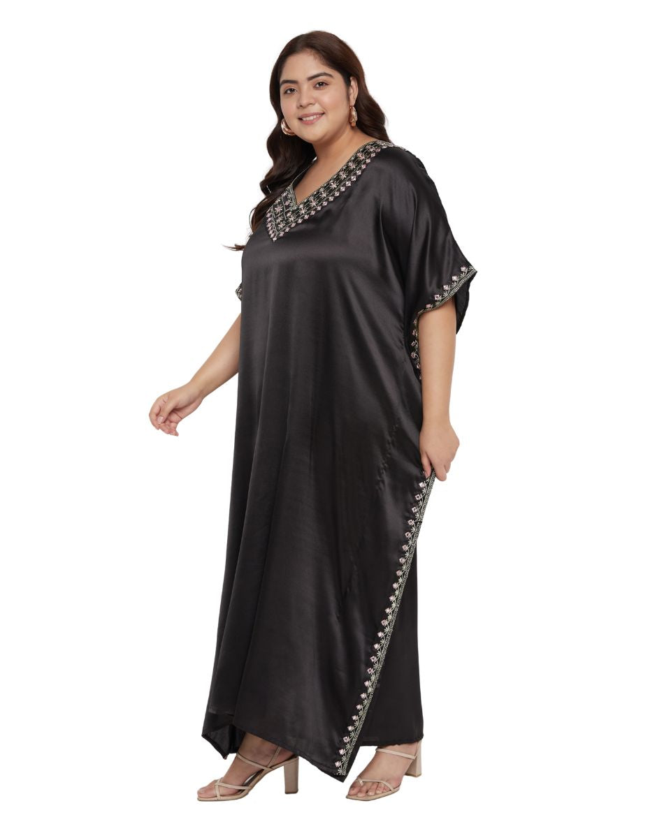 Statement Black Long Dress