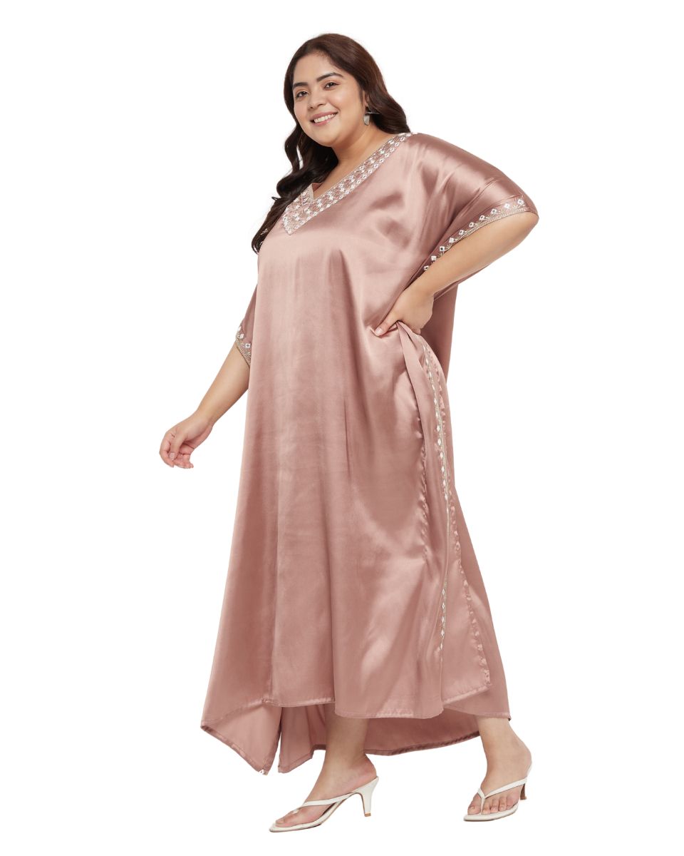 Stylish Light Brown Long Dress For Women