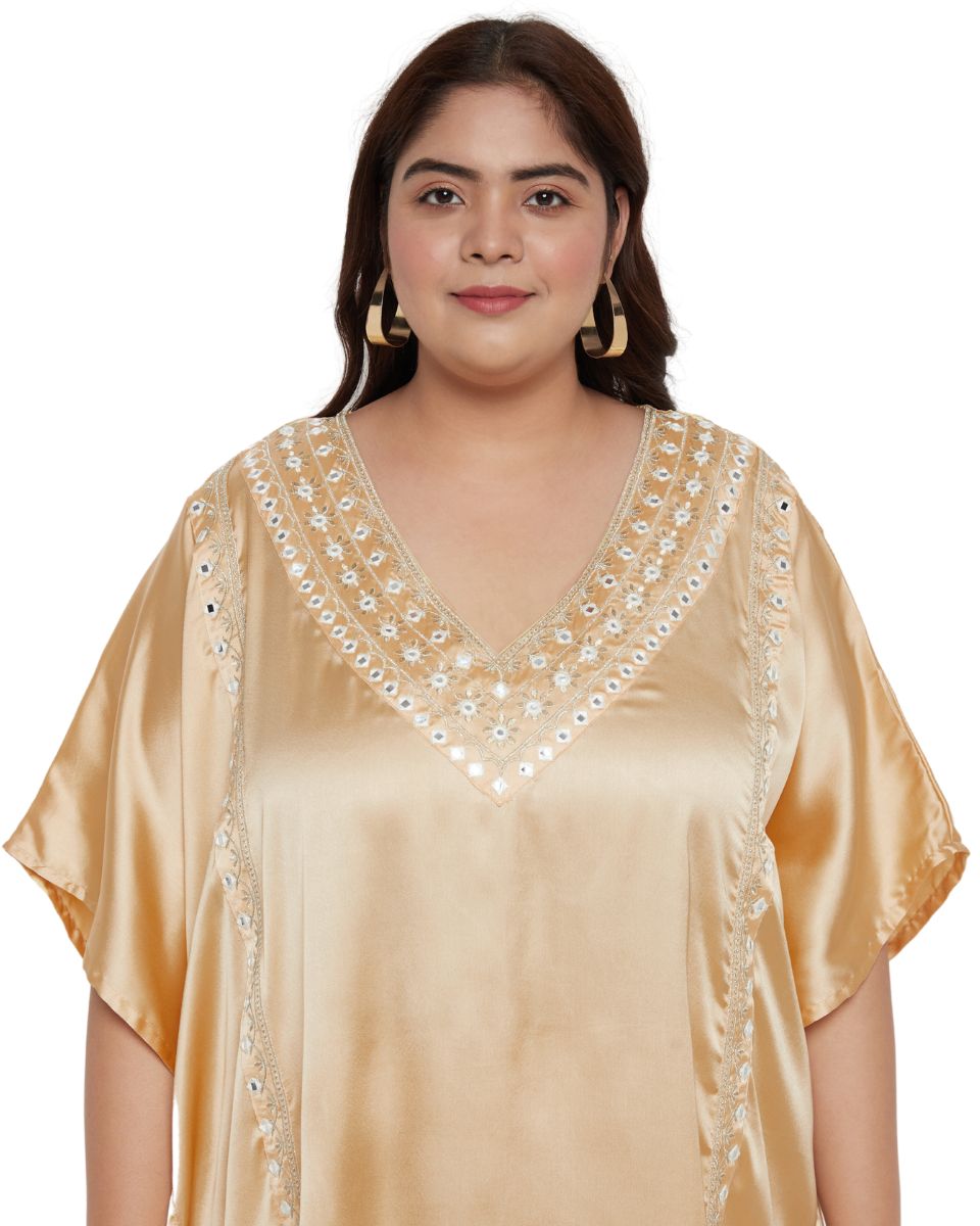 Elegant Lace Satin Gown For Women