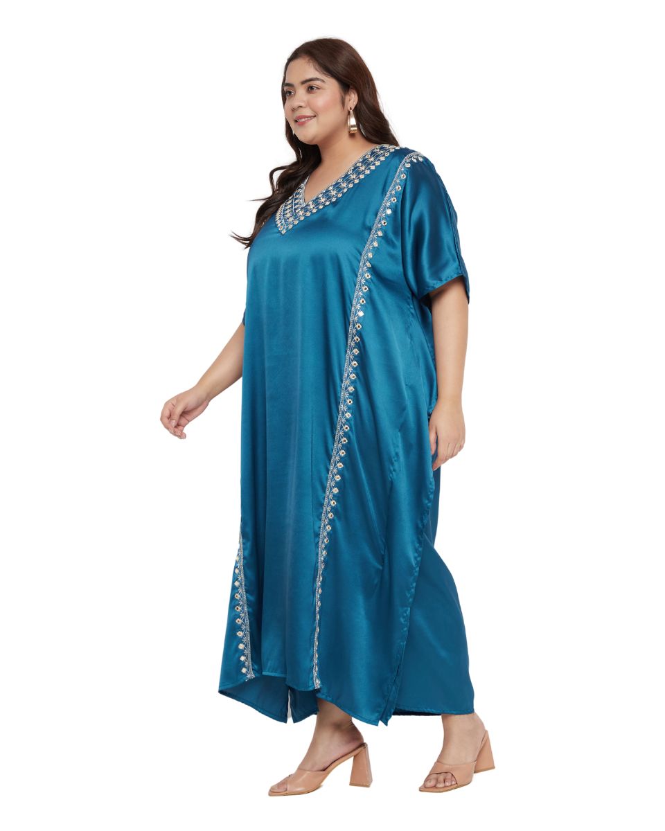 Trendy Corsair Blue Kaftan For Women