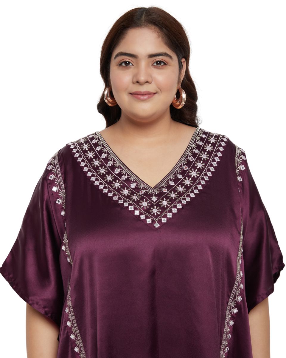 Chic Lace Kaftan Dress for Women