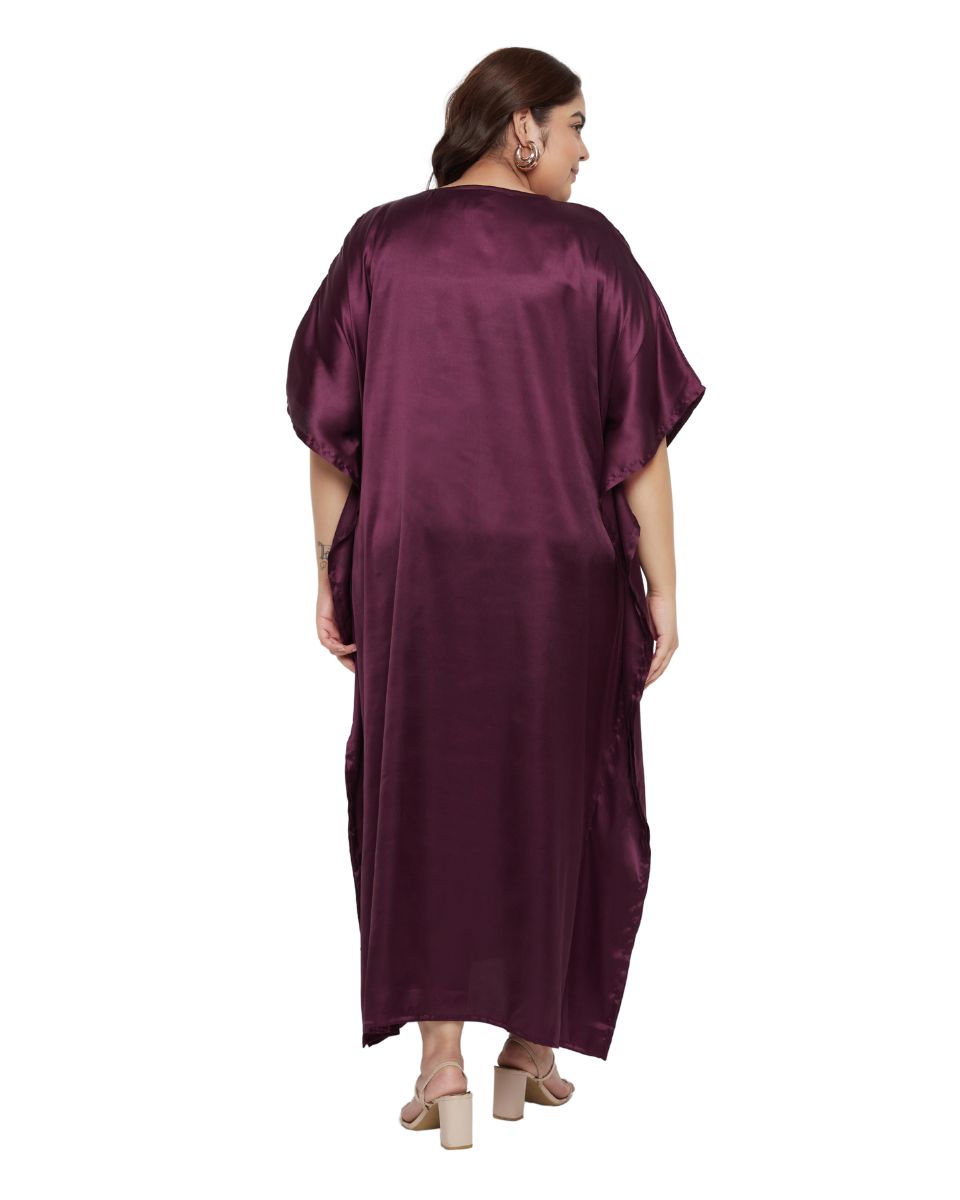 Classic Lace Satin Long Dress