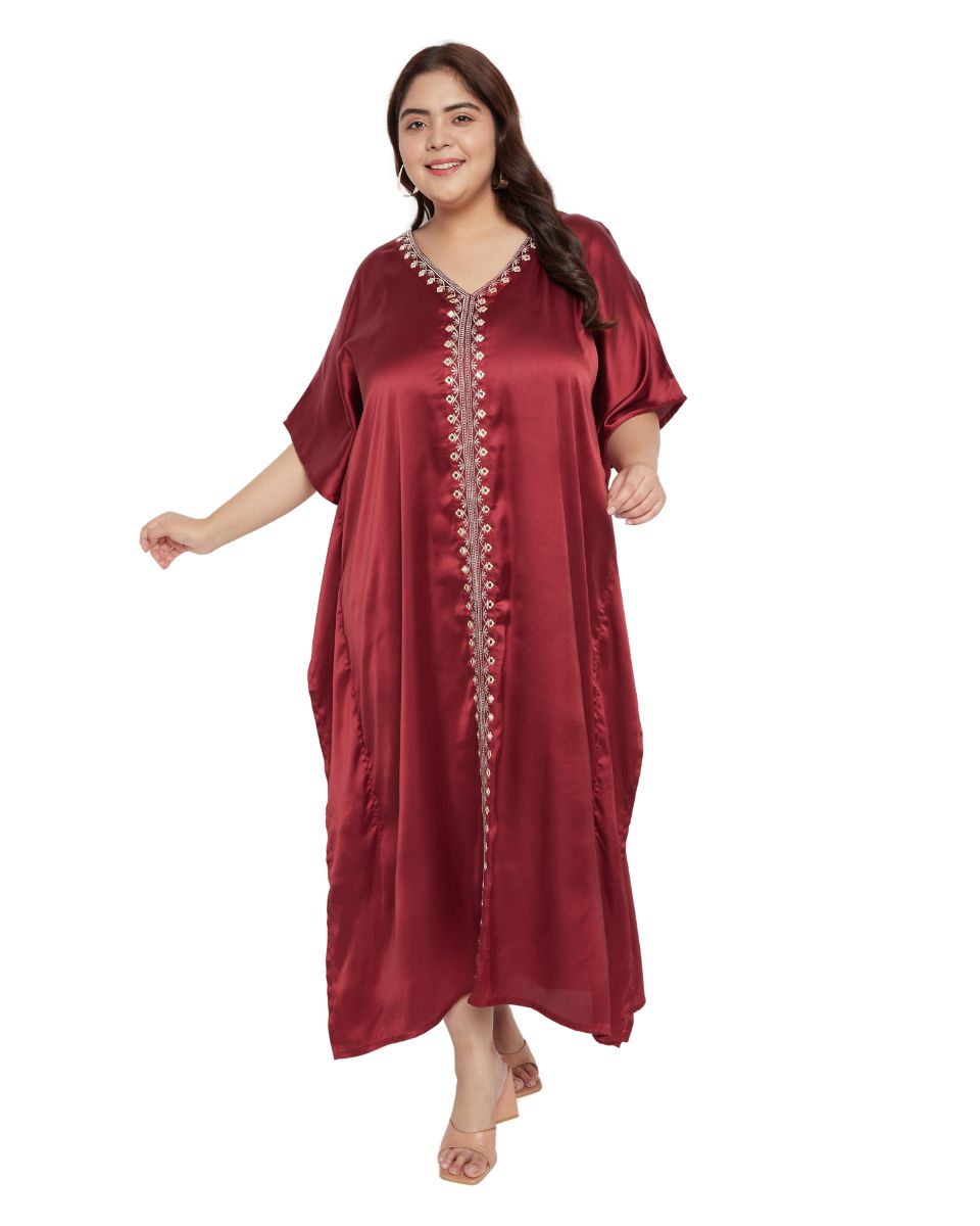 Timeless Chic Comfort Jester Red Kaftan