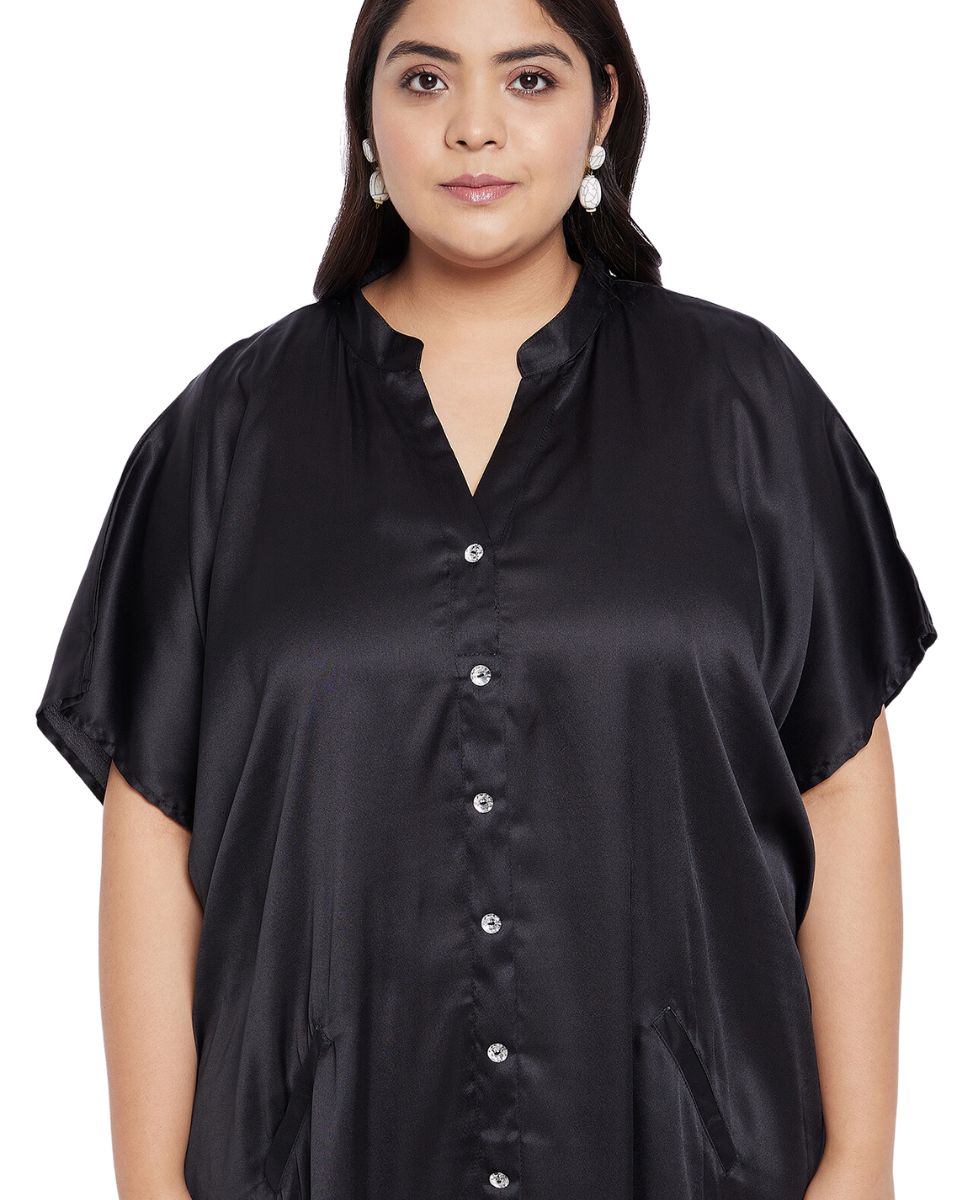 long satin kaftan for woman