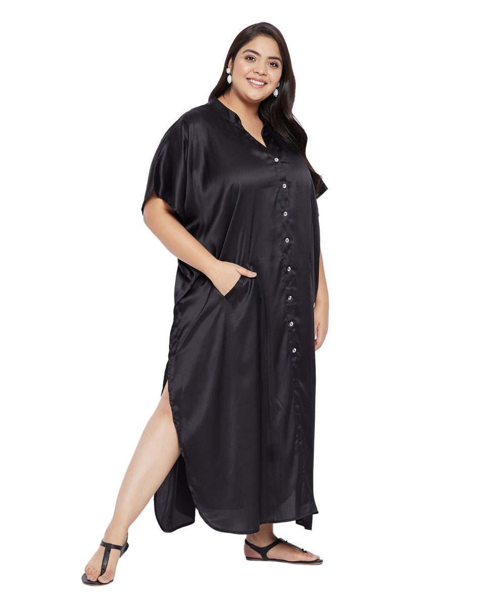 Beach satin caftan for woman